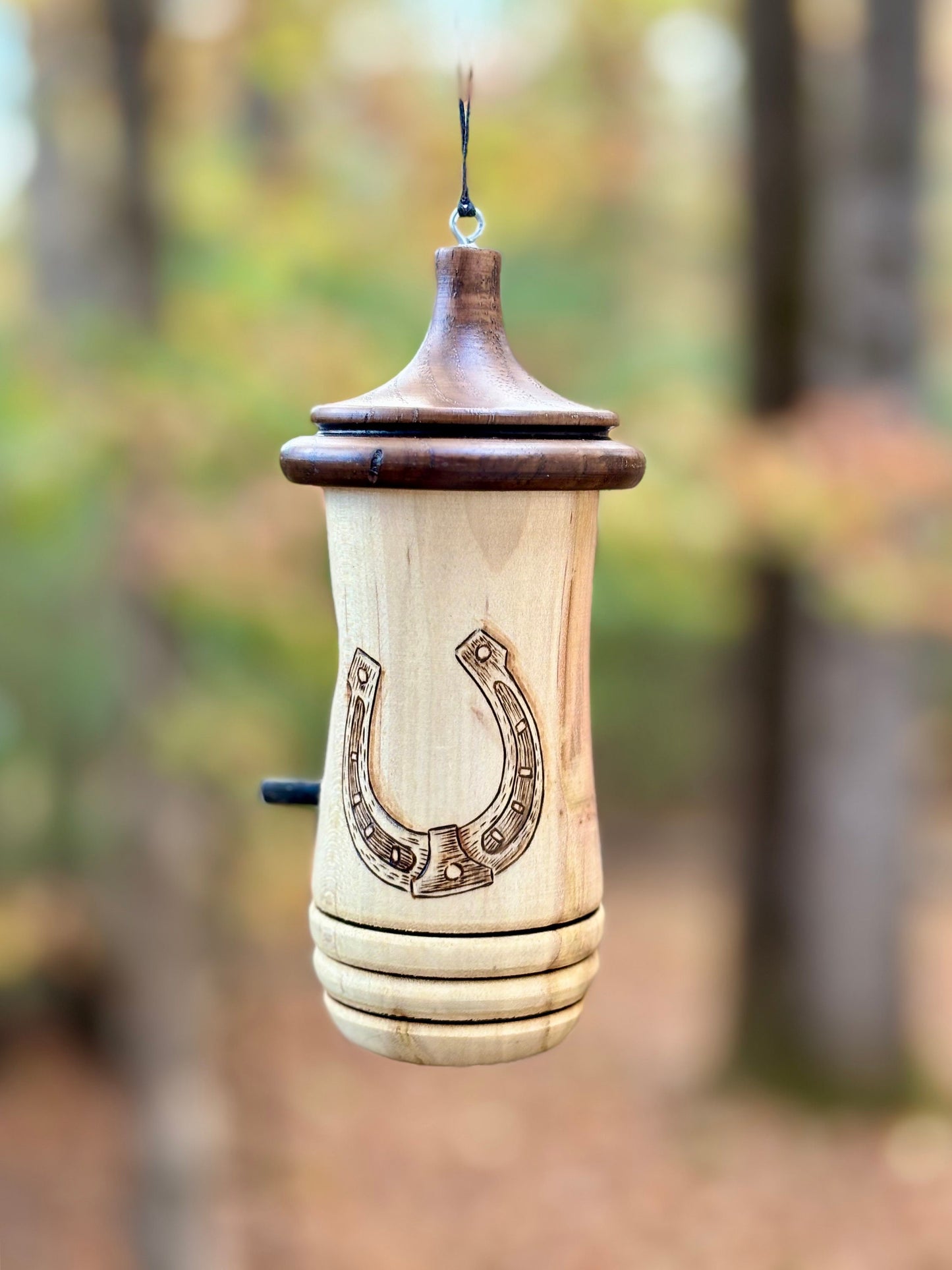 Hummingbird House, Horseshoe Art, Wooden Birdhouse for Indoor/Outdoor Use, Bird and Horse Lovers Gift, Christmas Gift for Cowgirls