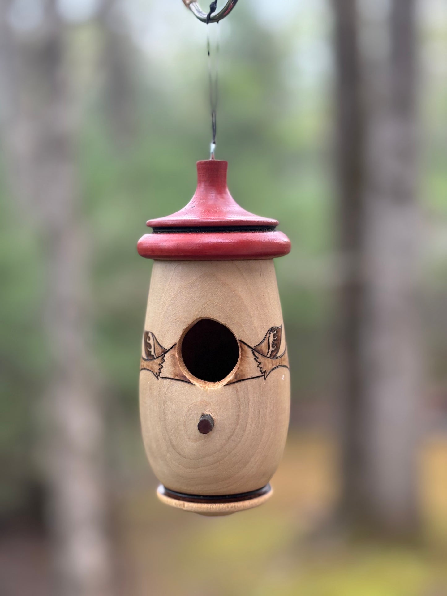 Hummingbird House, Moose Design, Wooden Birdhouse for Indoor/Outdoor Use, Mothers Day Gift for Mom and Bird Lovers, Alaska Wildlife,