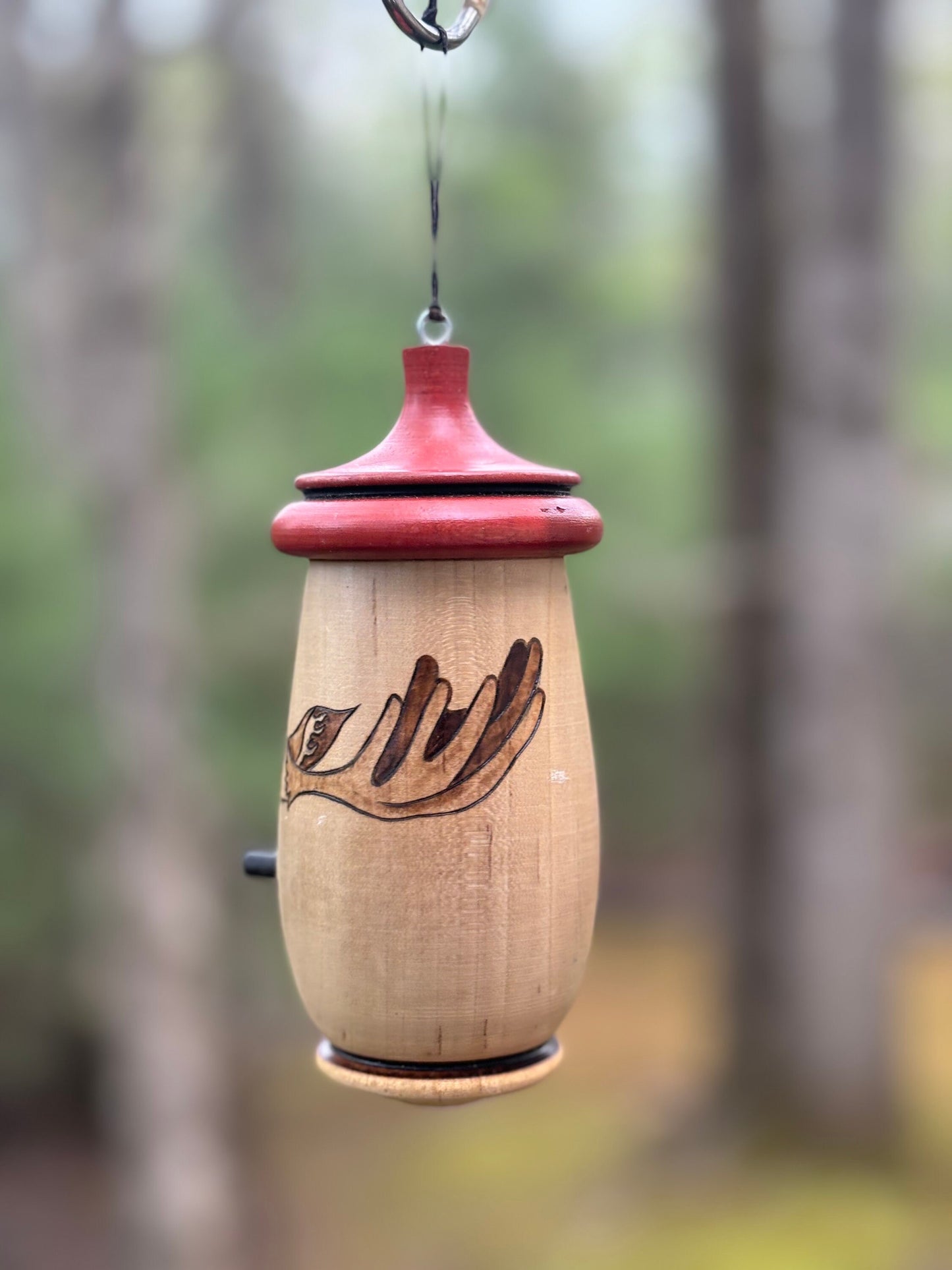 Hummingbird House, Moose Design, Wooden Birdhouse for Indoor/Outdoor Use, Mothers Day Gift for Mom and Bird Lovers, Alaska Wildlife,