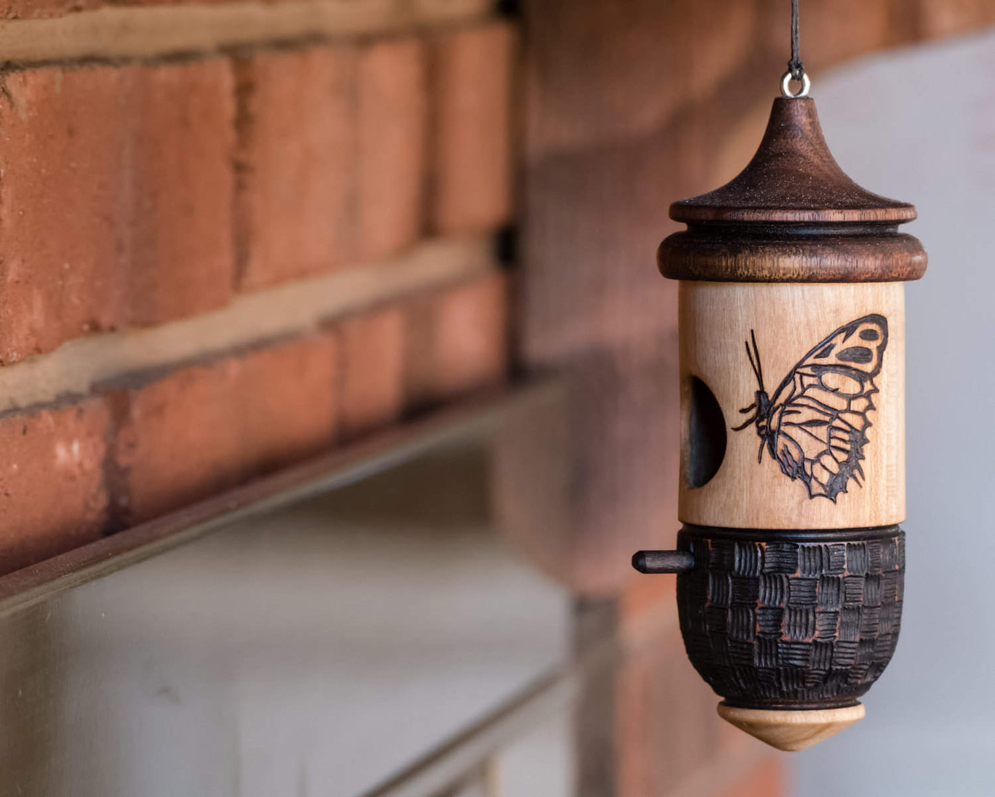 Hummingbird House, Handmade Wooden Birdhouse for Indoor/Outdoor Use, Butterfly Art, Bird Lovers Gift, Christmas Gift for Co-Workers