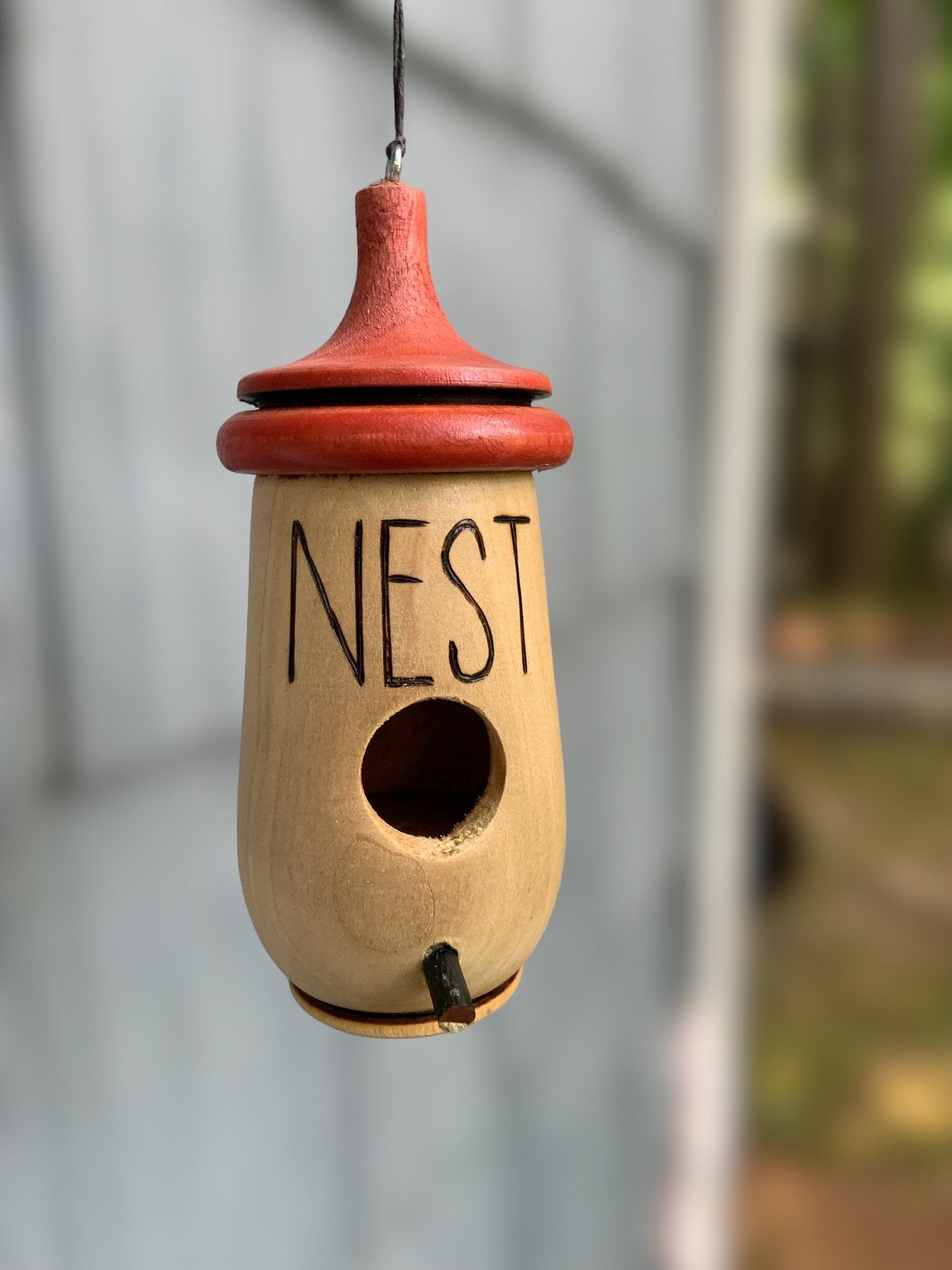 Hummingbird House, Nest Dunn Modern Farmhouse Art, Handmade Wooden Birdhouse for Indoor/Outdoor Use, Bird Lovers Gift Christmas Gift for Her